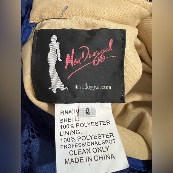 Royal Blue 2 pc Lace Formal Size 4 - Picture 10 of 10